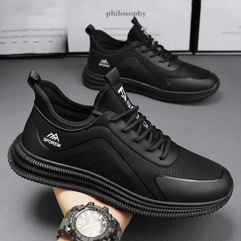 Men's Knitted Loafers Fashion Ethnic Style Casual Shoes Comfortable Lightweight Breathable Cloth Shoes