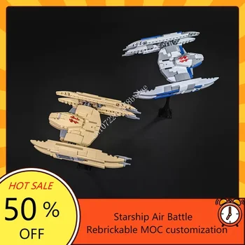 MOC 우주 전투 스타파이터 독수리 드로이드 모델 빌딩 블록, 기술 벽돌, DIY 크리에이티브 조립 장난감, 어린이 선물, 262 개