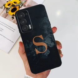 Stylish Couple Letters Soft Silicone Phone Case for Motorola Edge 20 Series (Black S)