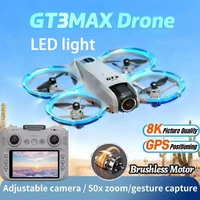 GT3 Max Mini Drone 8K Profesional Dual Camera Headless Mode Obstacle Avoidance WiFi FPV Dron 360° Flip Quadcopter Toys For Kids