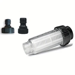Enhanced High Pressure Washer Water Filter - Durable 175psi with G3/4'' Port for Car Cleaning Efficiency (With adapter)