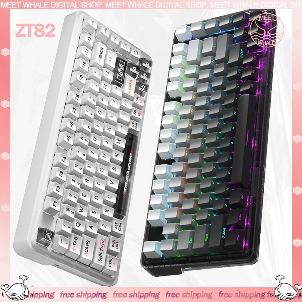 

Zifriend ZT82 Gamer Mechanical Keyboard RGB Backlit Wired Keyboards Hot Swappable Customize Gasket E-sports Game Keyboard Gifts