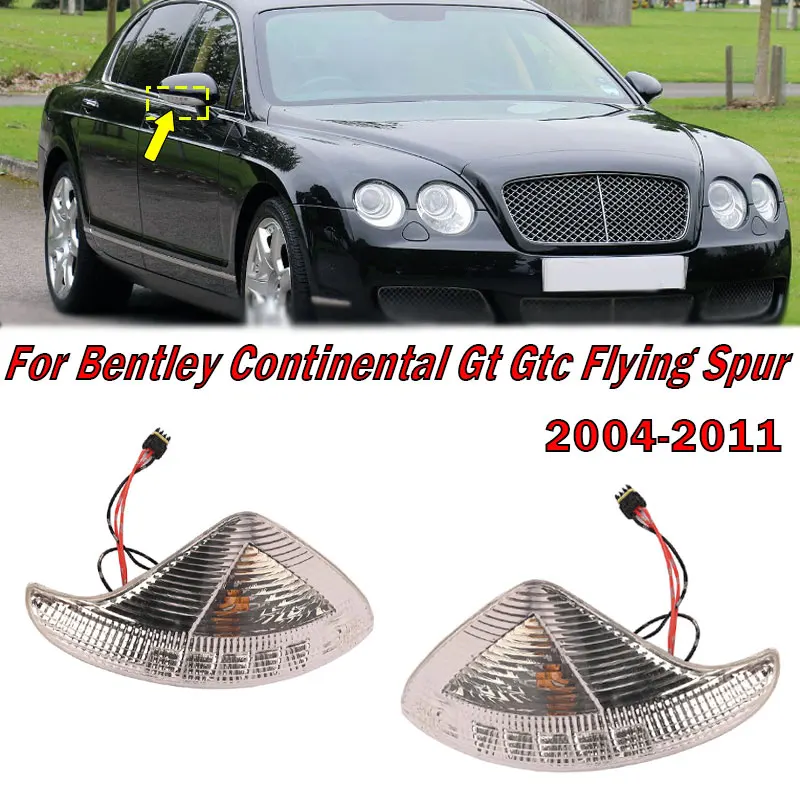 Per Bentley Continental Gt Gtc Flying Spur 2004-2011 Specchietto Retrovisore Led Indicatore Di Direzione Laterale 3 W0949102 3 W0949101
