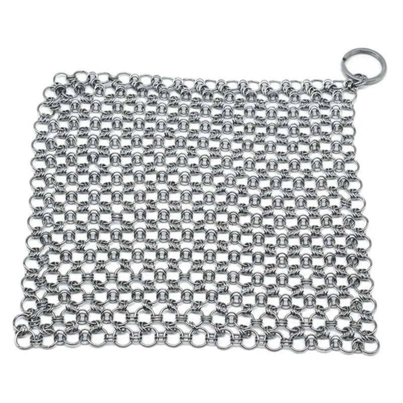 Акция! Очиститель Из Нержавеющей Стали Chainmail очиститель с подвесным кольцом для