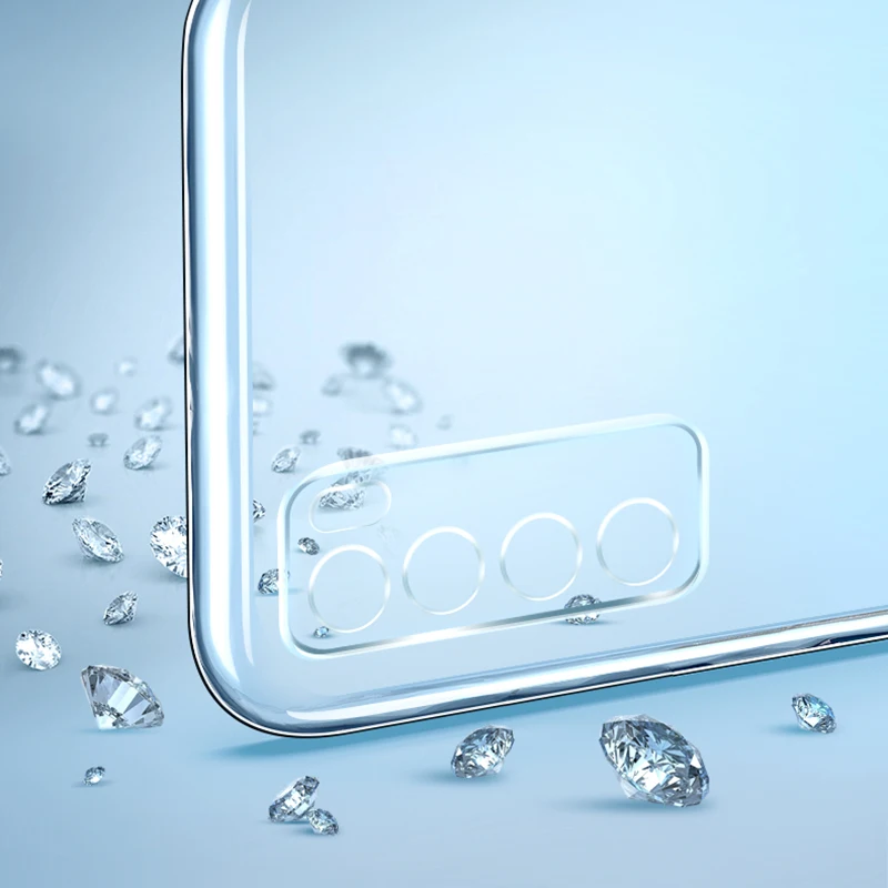 Crystal Clear Silicone Protective Phone Case – Soft Lens Guard, Ultra-Thin Design
