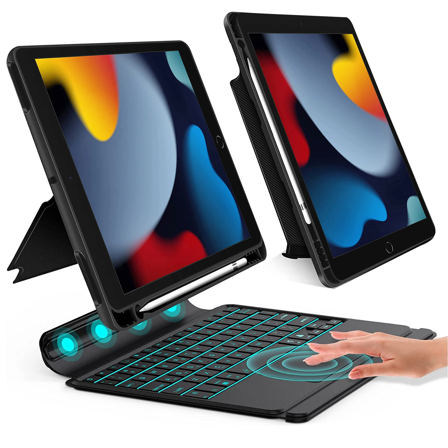 Split Wireless Keyboard Case For Ipad Pro 11 10th Air 4 5 Generation 2022 With Trackpad Rgb 7 