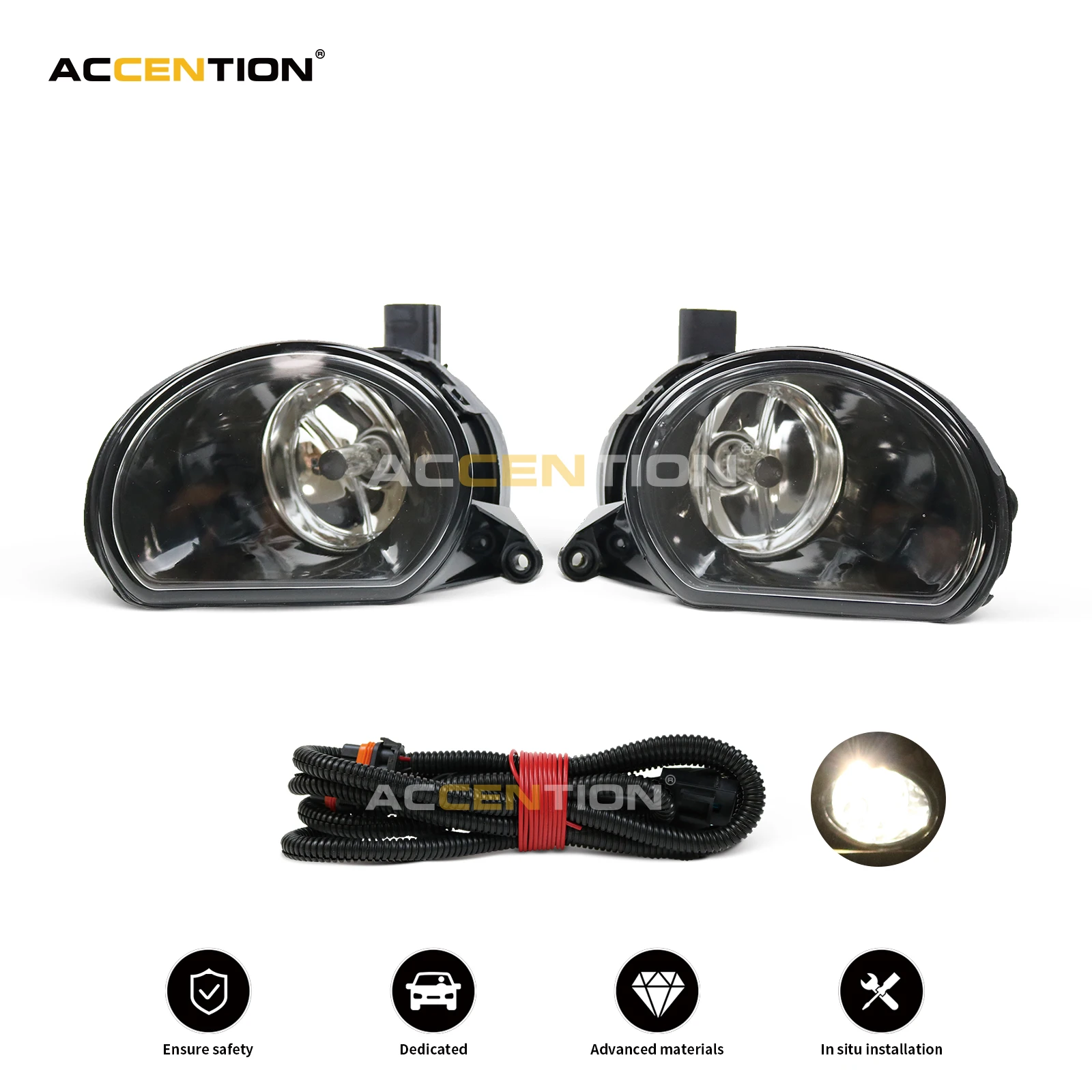 Автомобисветильник галогенные лампы для Audi Q7 2006 2007 2008 2009, новые передние противотуманные фары, противотуманные фары, галогенные лампы