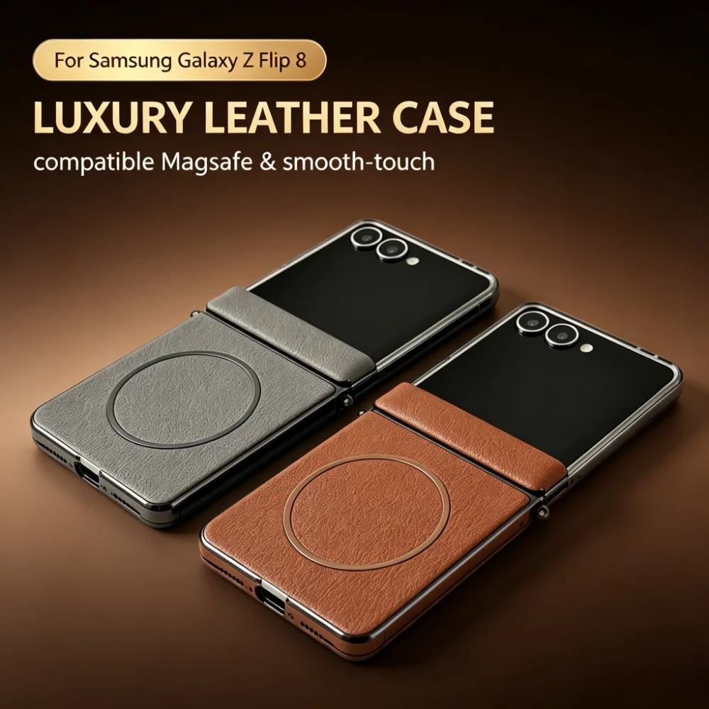 Luxury PU Leather Magnetic Phone Case - Shockproof Full-Protection Cover