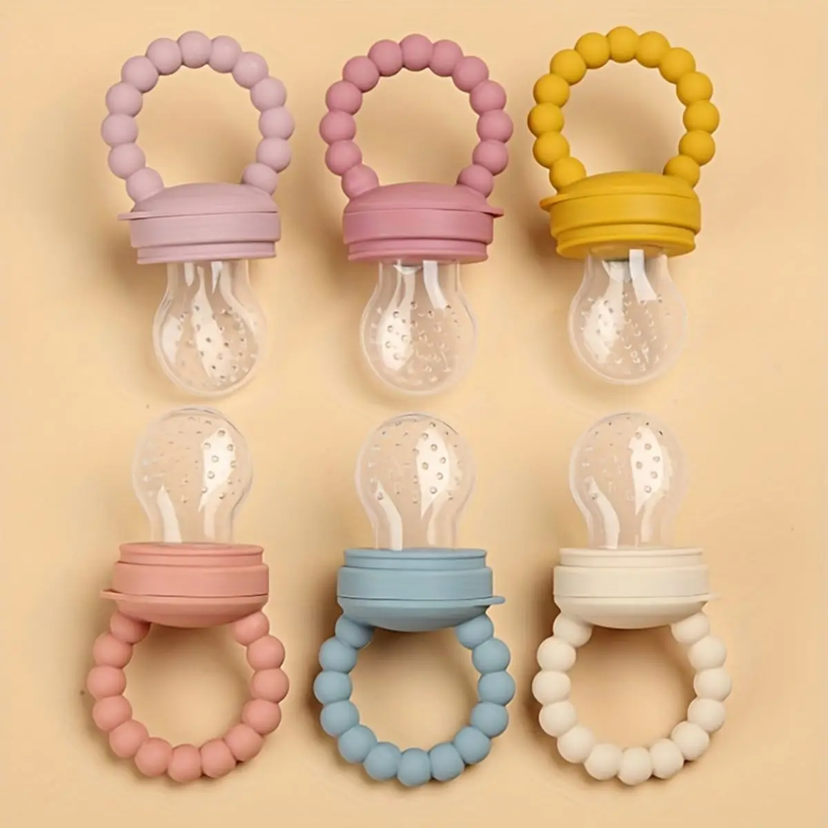 3pcs Children's Silicone Fruit & Vegetable Feeder With Handle - Perfect Food Supplement Pacifier ,Christmas, Halloween, Thanksgi 5