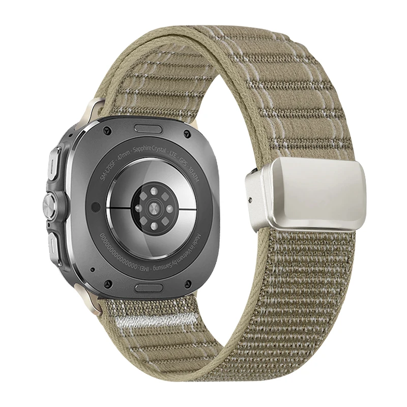 Premium Sports Trail Band - Ultra 47mm Nylon Loop Strap with No Gaps Bracelet