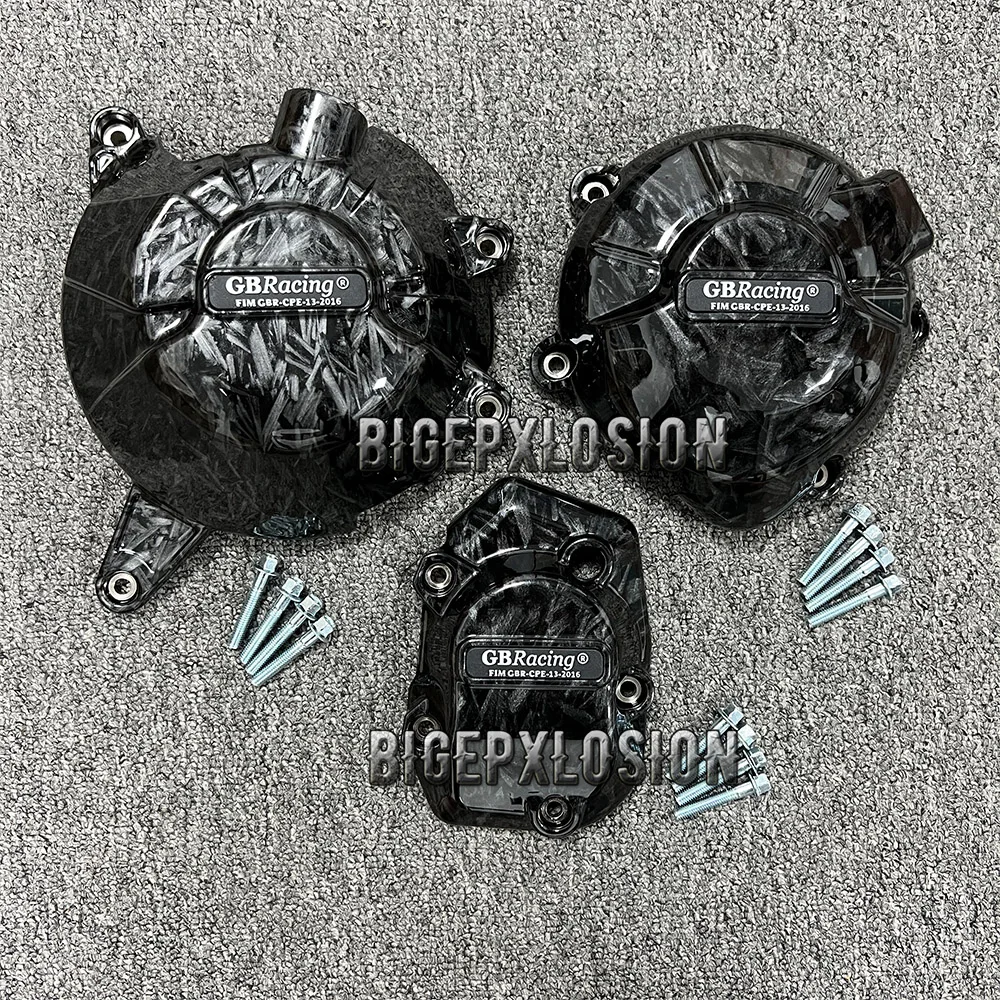NEW Z900 Carbon Fiber Printing Motorcycle Engine Protective Cover For Kawasaki Z900