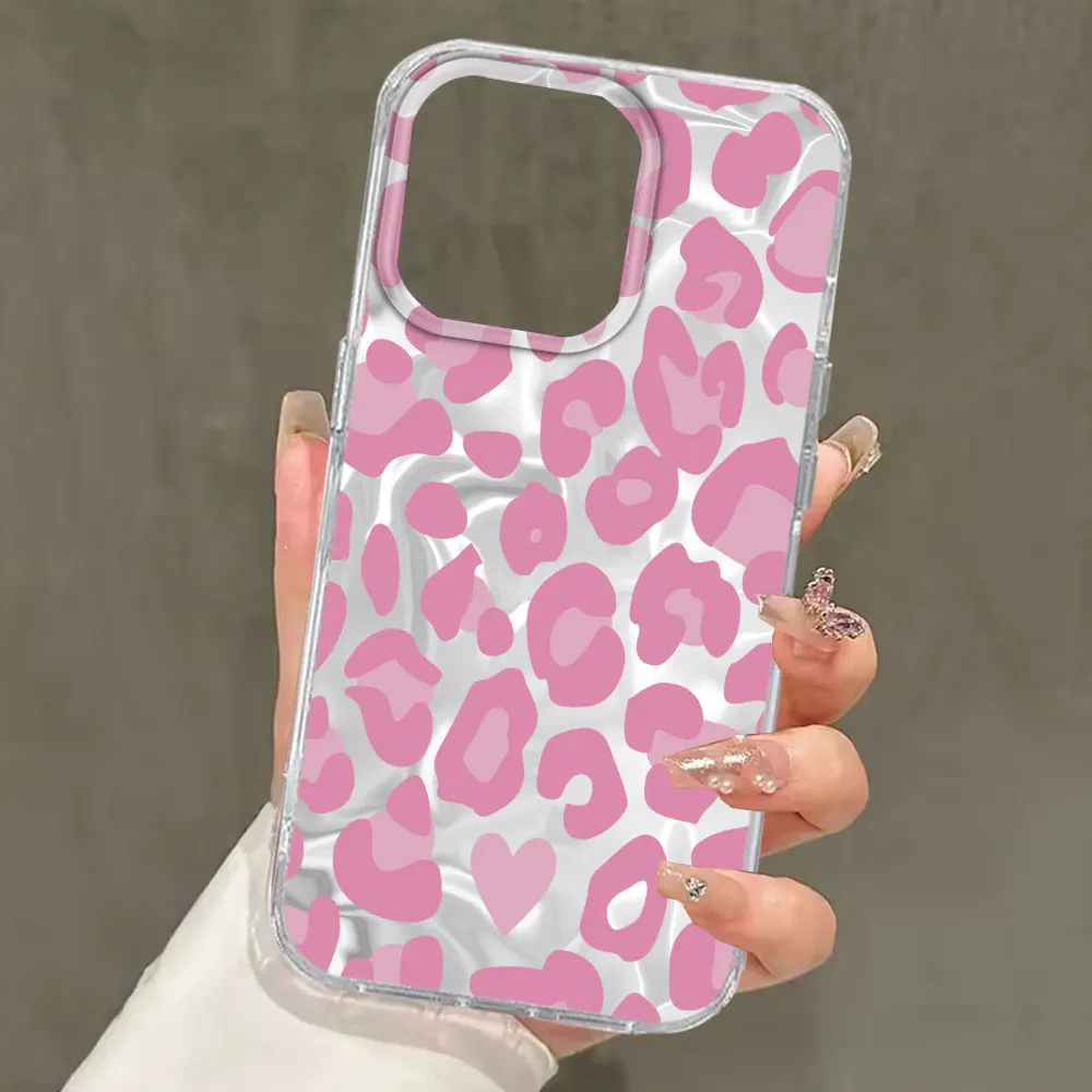 Pink Leopard Print Girls Phone Case - Stylish and Durable Cover