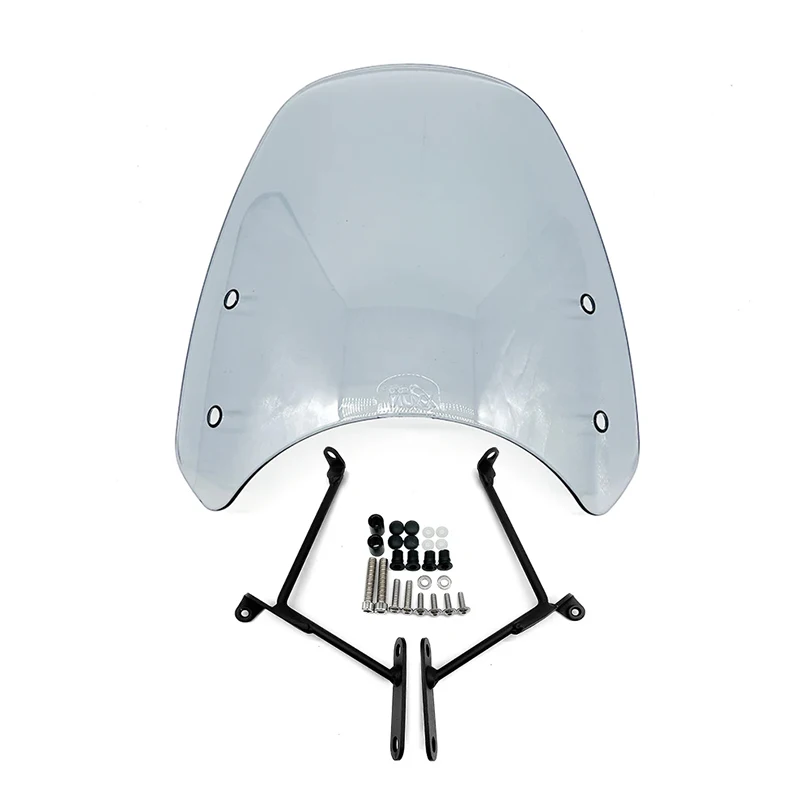 Motorcycle Accessories Windscreen Front Flyscreen Wind Deflector Screen Bracket for Honda CL 250 300 CL500