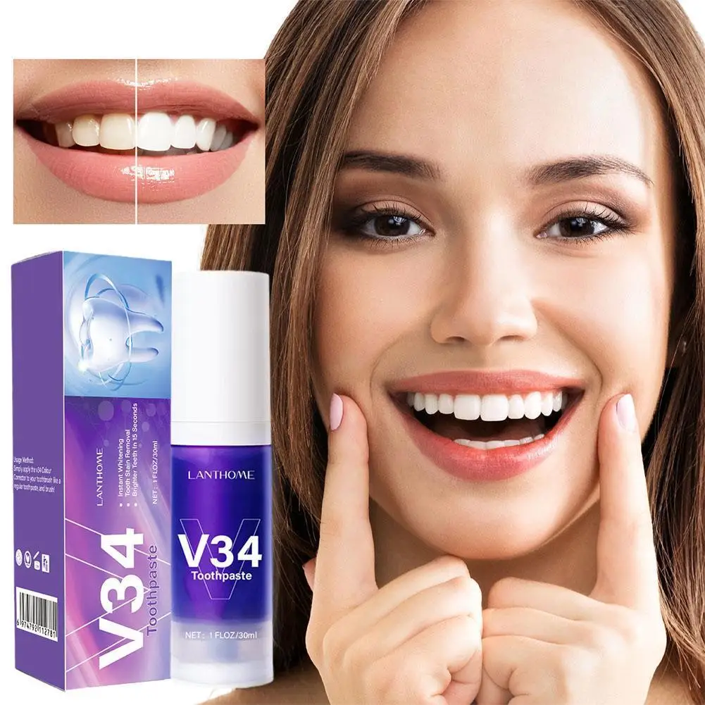 

1 шт., отбеливающая зубная паста V34 фиолетового цвета