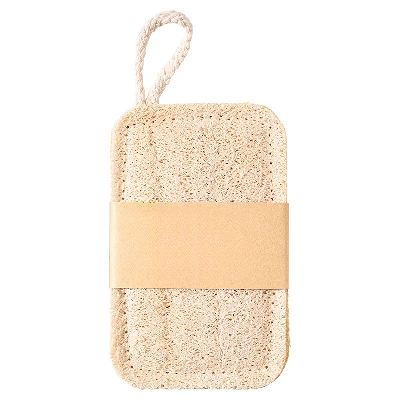 6pcs Natural Loofah Exfoliating Sponges - Gentle Body Scrubber for Shower & Bath, Bamboo Fiber Cleaning Pads 3