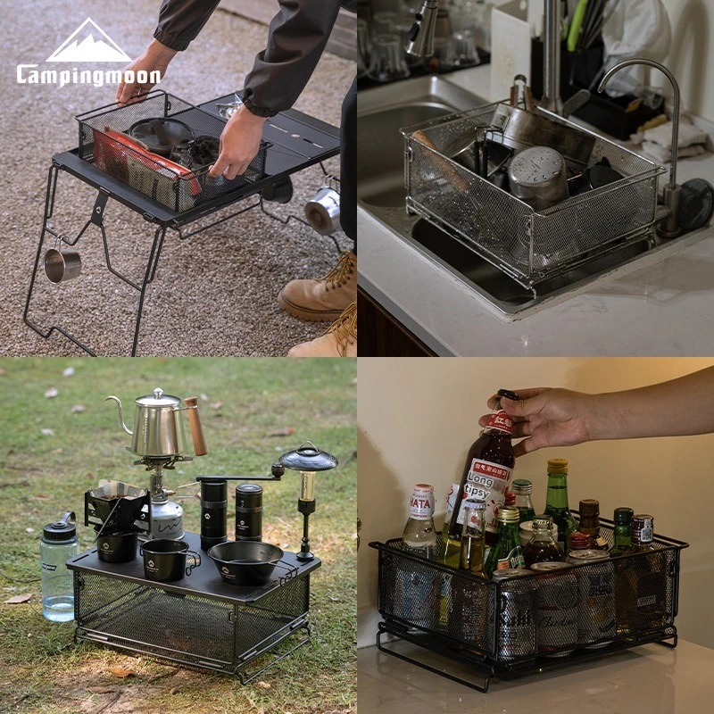 CK-24 Outdoor IGT Table Unit – Multifunctional Stainless Steel Storage & Water Filter Basket 3