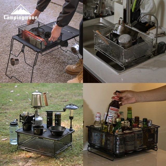 CK-24 Outdoor IGT Table Unit – Multifunctional Stainless Steel Storage & Water Filter Basket 3