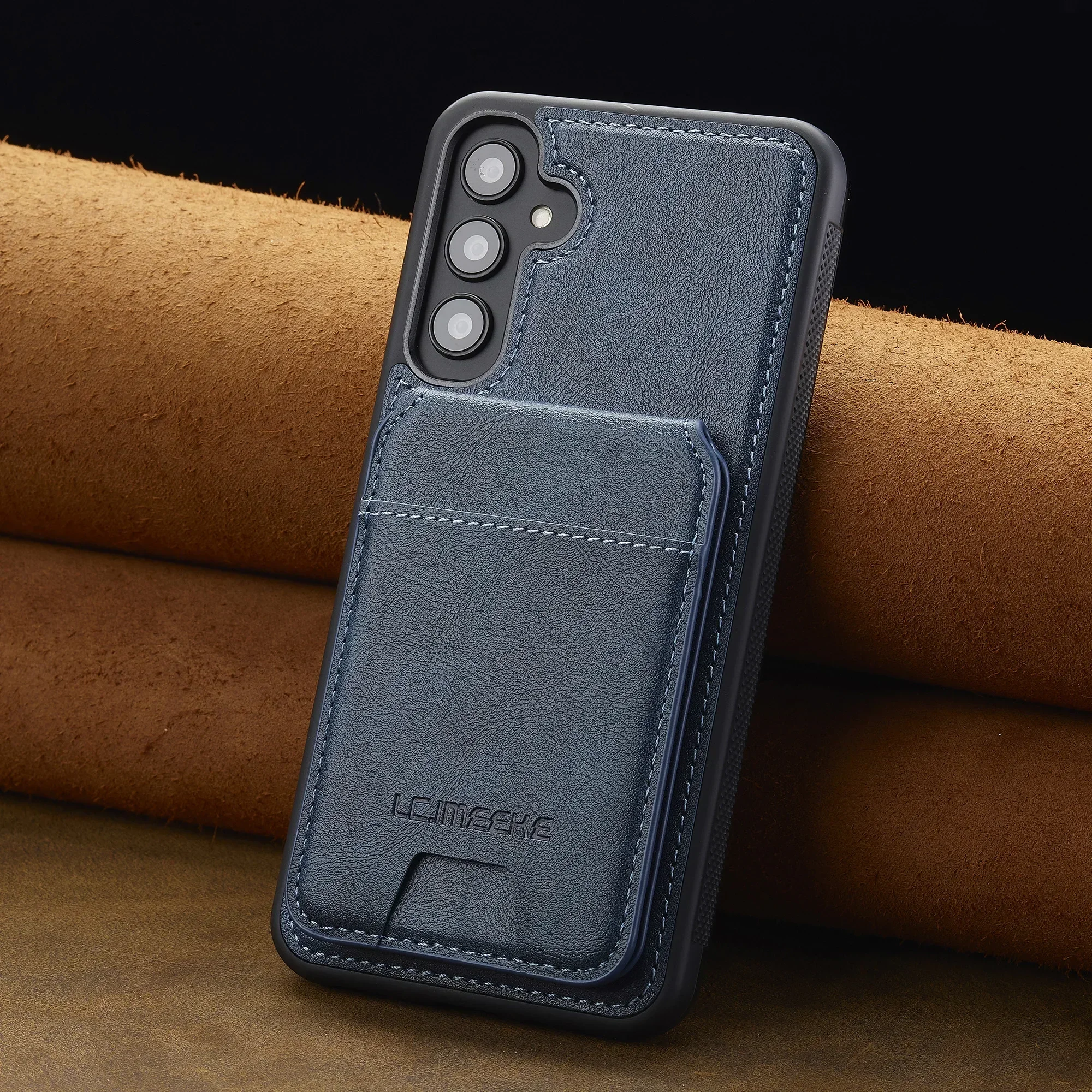 غلاف حماية محفظة جلدية قابلة للفصل مع حامل بطاقات...