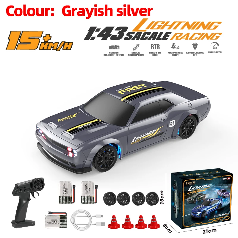 1:43 عالية السرعة RC الانجراف سيارة الجحيم القط 4W...