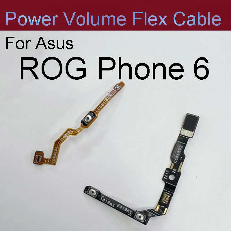 

Power Volume Buttons Flex Cable For Asus ROG Phone 6 ON OFF Power Volume Side Button Keys Flex Ribbon Replacement Repair Parts
