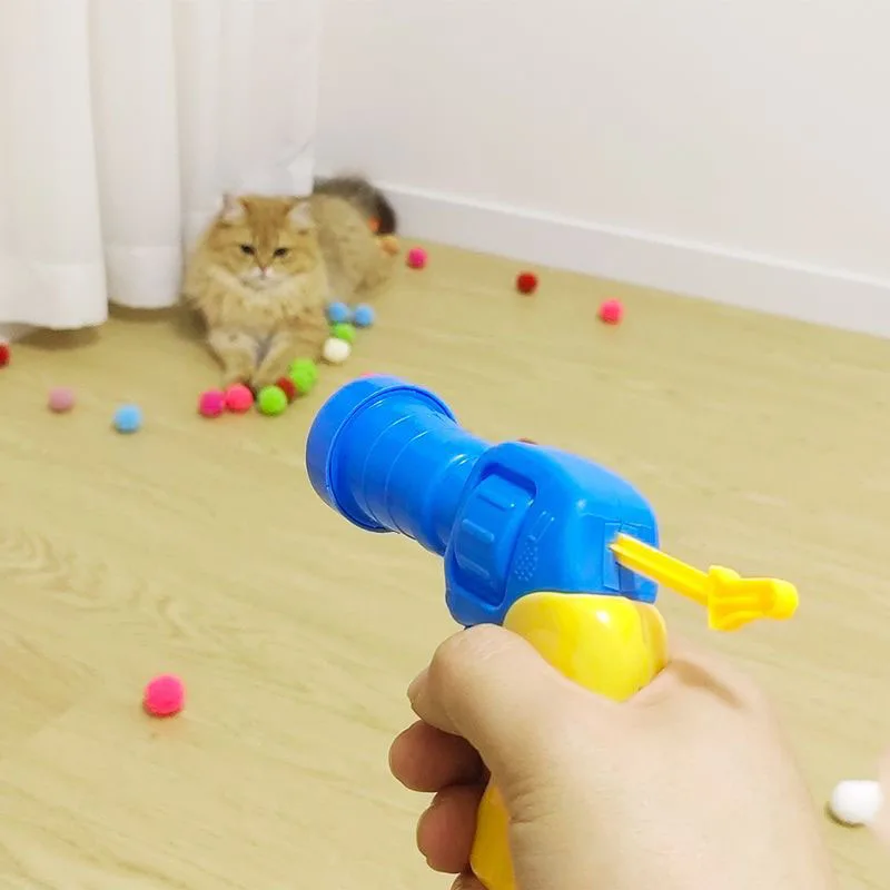 Interactive Launch Plush Ball Cat Toys 3