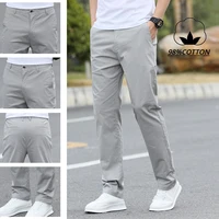 Men's High-Quality Chinos -Cotton Casual Trousers - Breathable Straight Pants (Sizes w28-w40) 1