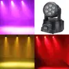 2PCS Mini LED 7x12WRGBW Wash Moving Head Lighting dj disco Ball  14 channels 2