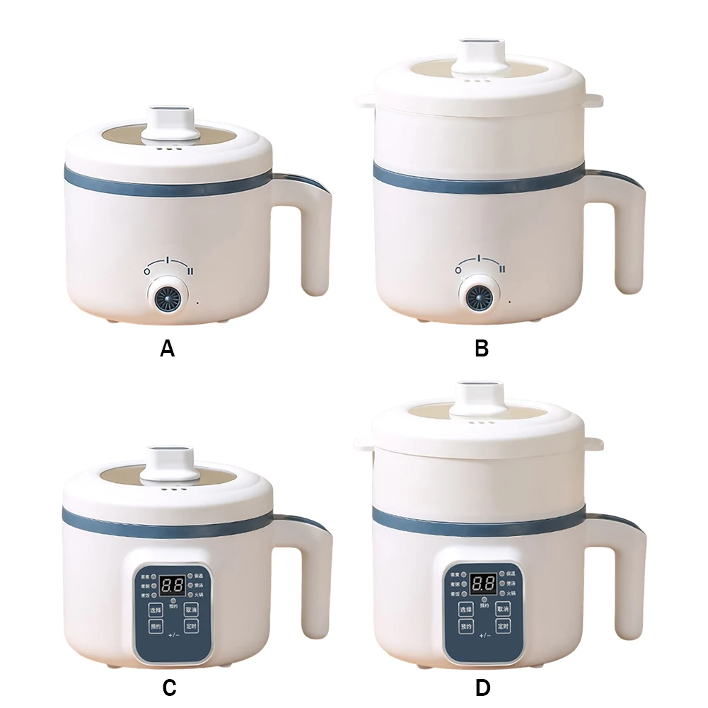 1.7L Electric Rice Cooker Single Double Layer Multi Cooker Home Smart MultiCooker Steamed Rice Pot For Home Mini Electric Cooker 6