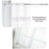White Lace Window Short Curtains Cafe Bar Dustproof Half Drapes Cabinet Partition Curtain Rod Pocket Windows Sheer Curtains 5