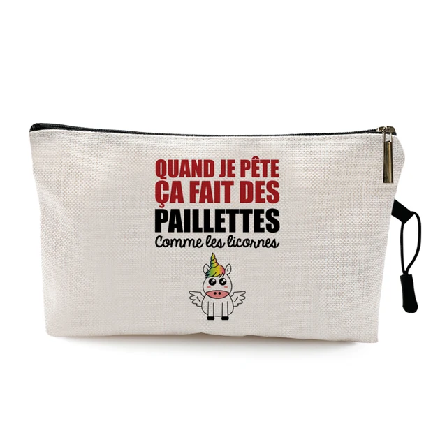 Teacher's Day Graduation Gift Cosmetic Bag Super Atsem Merci Maitresse Print Women Neceser Makeup Bag Pouch Travel Organizer Pattern 18