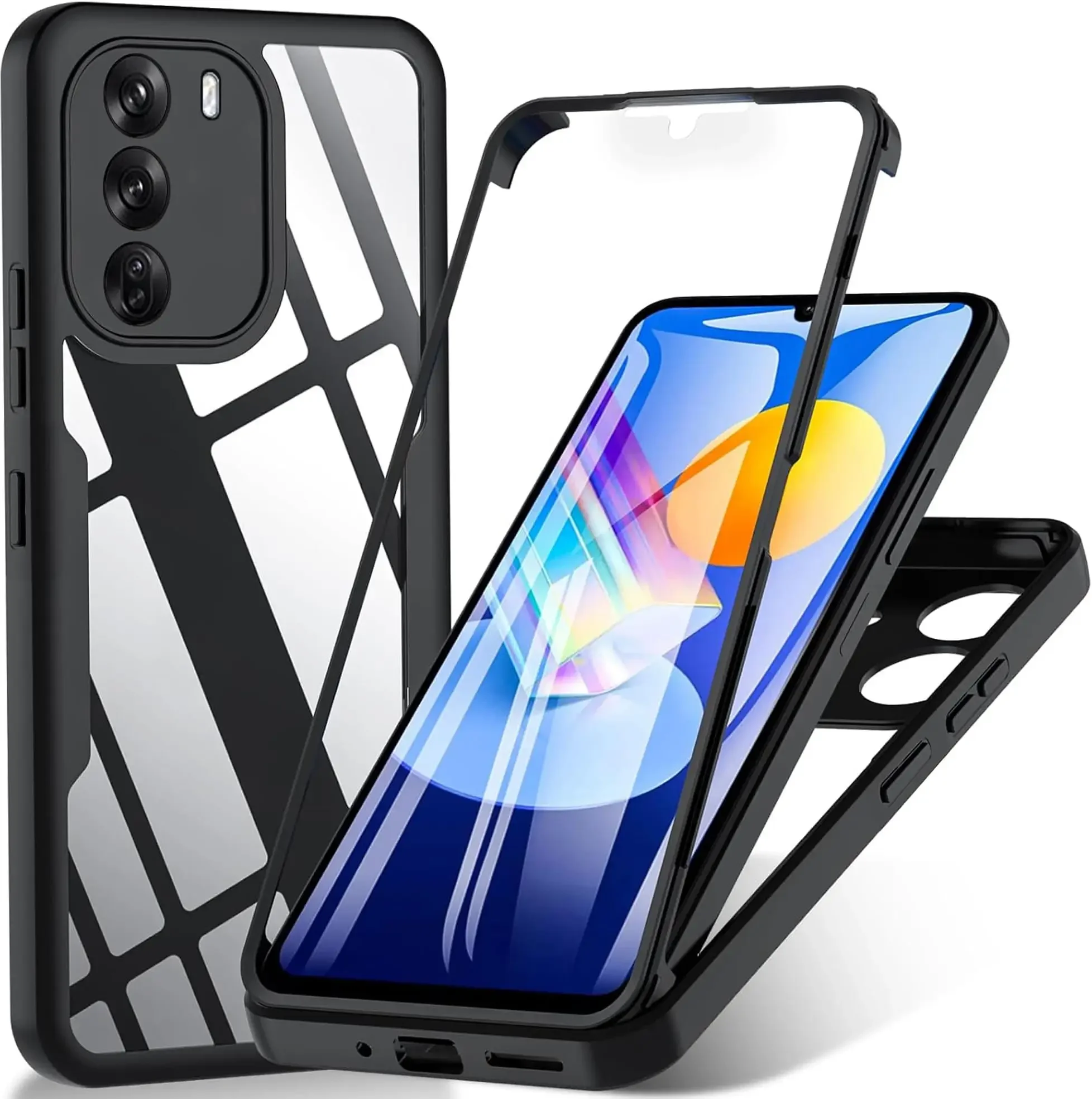 Sleek 3-in-1 360° Full Protection Acrylic + TPU Phone Case