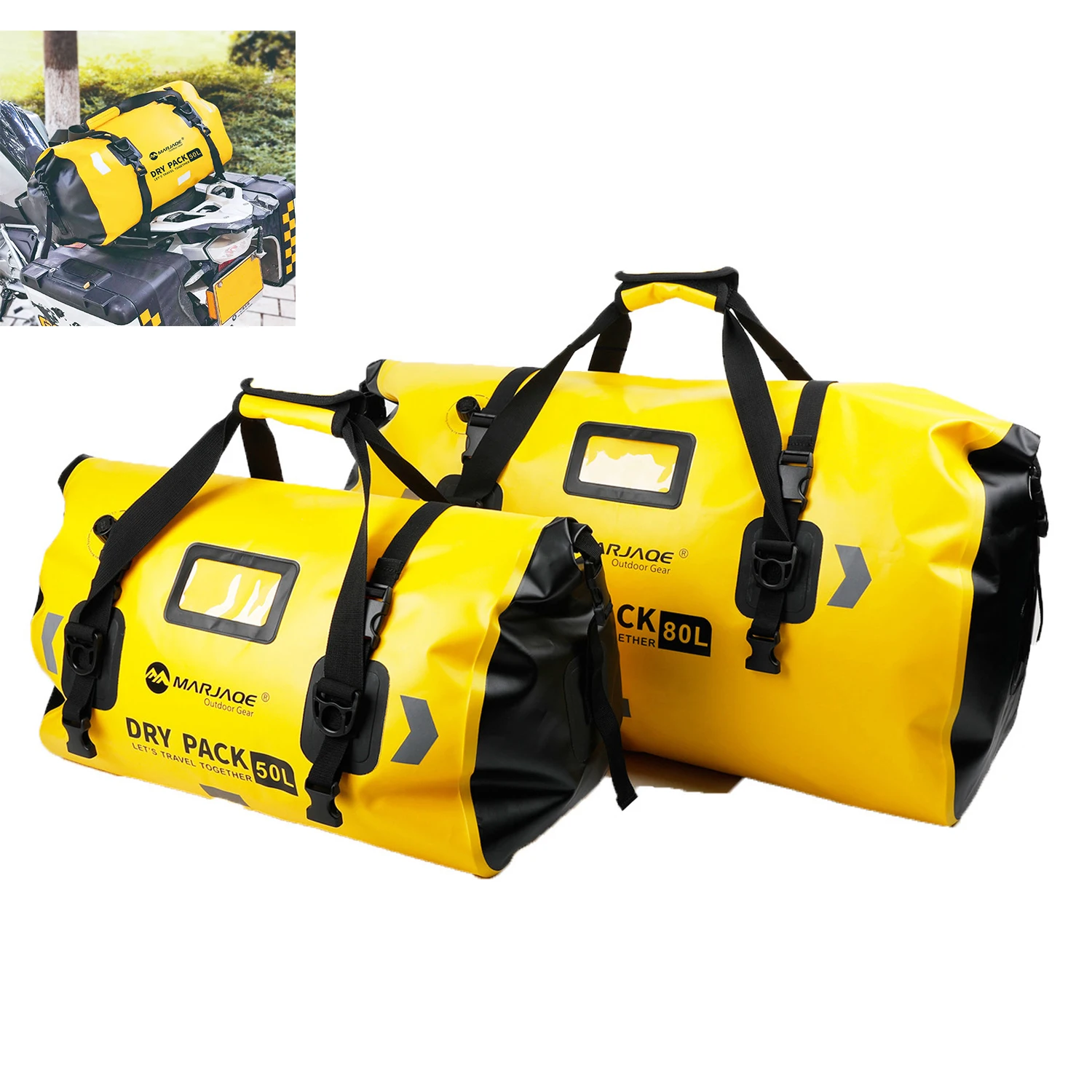 Motorcycle Waterproof Bag Rolltop Dry Bag Beach Kayak Raft Bicycle Outdoor Travel Camping Equipment Mochila For Men Women