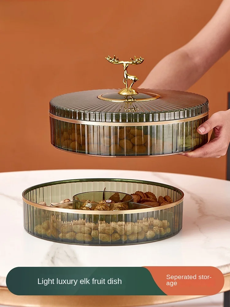 

Dried Fruit Box Household Living Room Coffee Table Melon Seeds Snack Storage Box Candy Box 2022 New Nuts Dried Fruit Tray