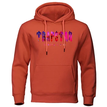 Trapstar London Sunset Colorful Printing Hoody Man O-neck Comfortable Casual Hoodies Sport Loose Hoodie Fleece Autumn Pullover 1