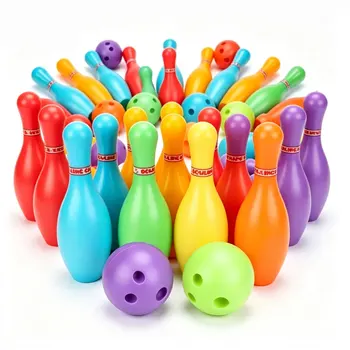 Set da bowling da 112 pezzi con 10 birilli e 2 palle - Giocattolo sportivo versatile per interni/esterni, per feste e serate ZSY