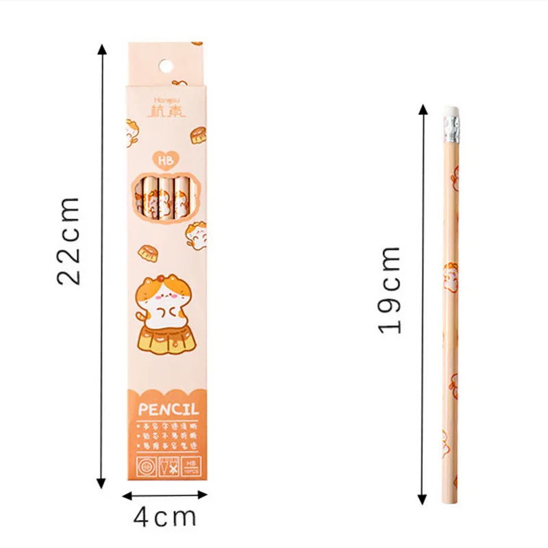 1Pcs Children Pencil Set Wooden Pencils Drawing Supplies School Supply  Sketch Pencil Painting Pencils HB Standard Pencils With Eraser Cartoon  Pencil