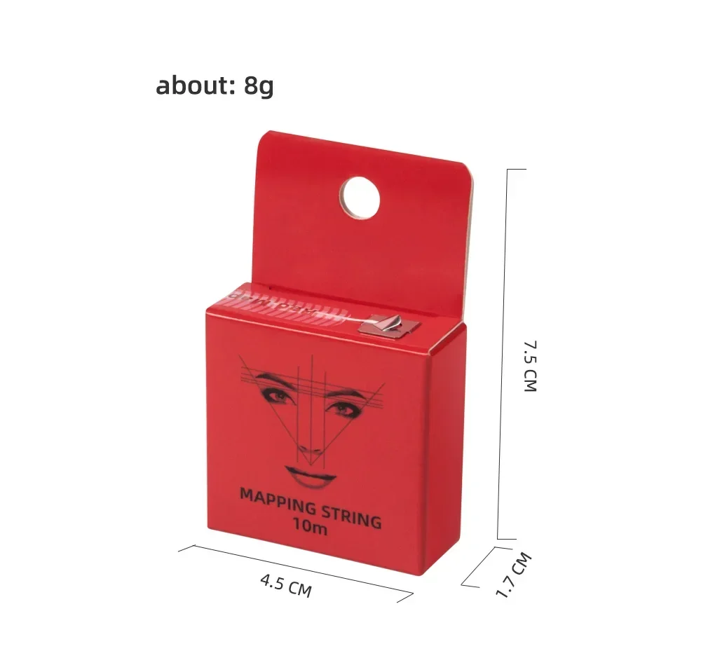10m for Mapping Eyebrow Marker Thread Tattoo Brows Point 1 Box MAPPING STRING Microblading Eyebrow Pre-Inked Tattoo PMU String 5