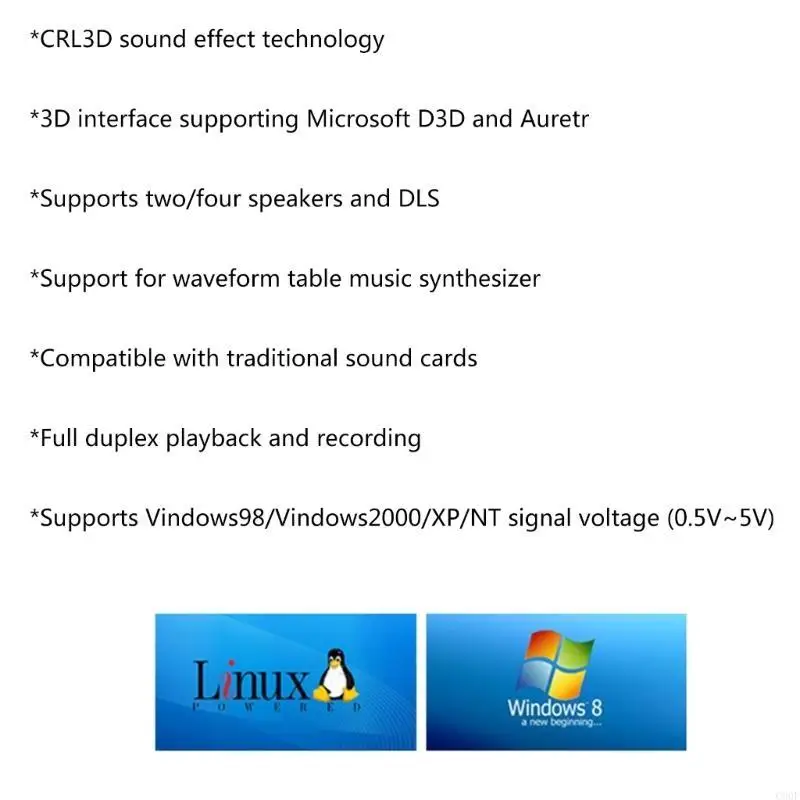 C90F PCI5.1 스테레오 사운드 카드 CMI8738 칩 4 채널 오디오 카드 지원 DS3D