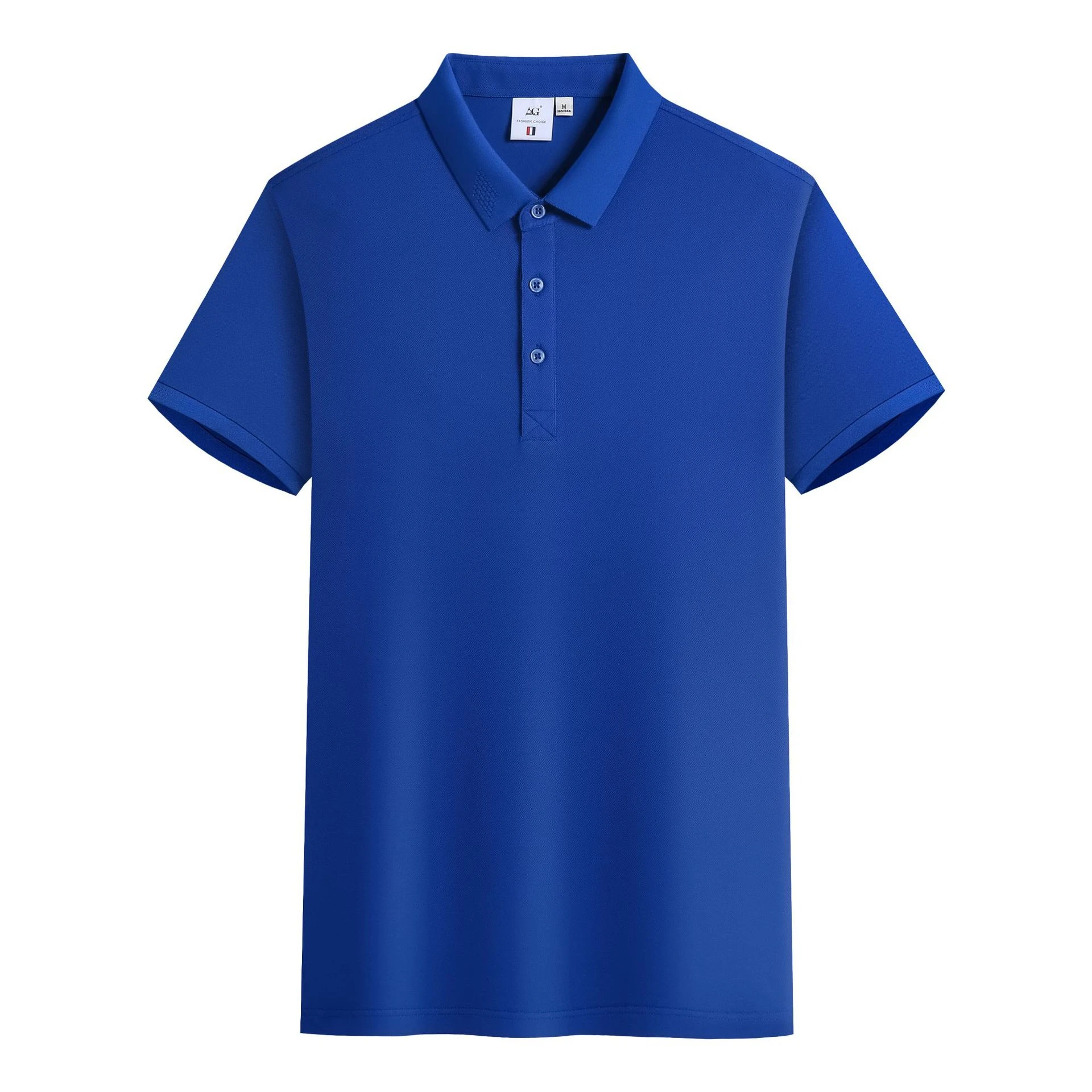 

New Men's Business Polo Workwear Custom Printed Logo Text Pattern Lapel Advertising Work Clothes Solid Color Casual T Shirt
