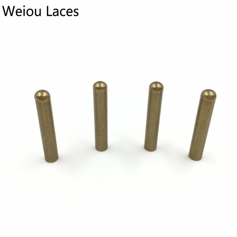 Weiou 20pcs/Lot 4x22mm Seamless Shoelaces Metal Aglets Bullet Shaped Head Ends Replacement Repair Tips Sneaker Kits DIY Custom