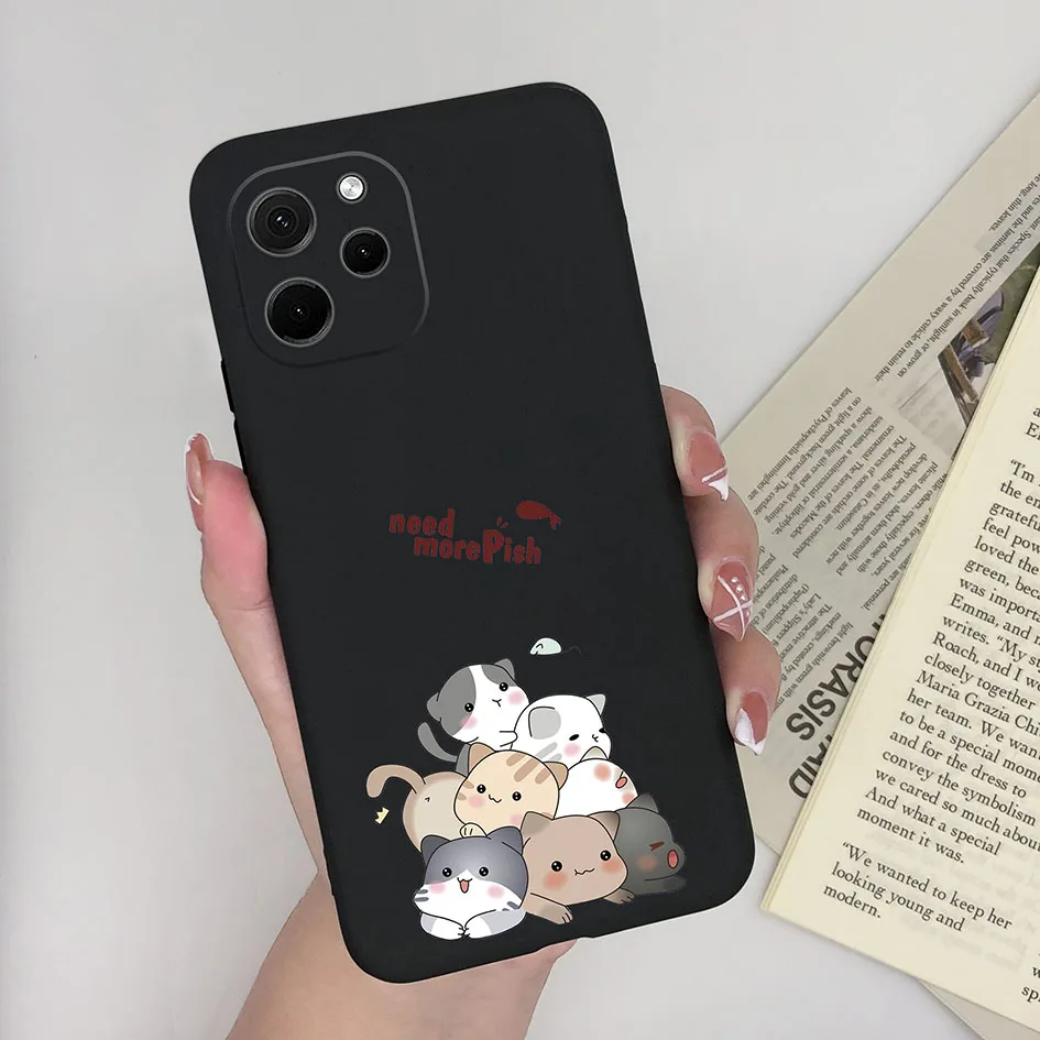 Cute Cartoon Dinosaur Bear Soft Silicone Case for Huawei Nova Y61 and Enjoy 50z