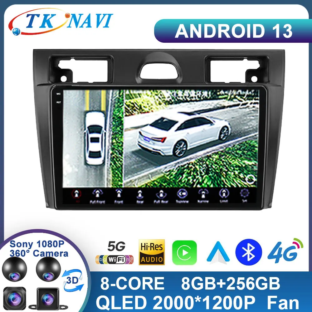 

Android13 For Ford Fiesta Mk VI 5 Mk5 2002 - 2008 Car Radio Multimedia Video Player Navigation GPS WiFi 4G DSP No 2din 2 Din DVD