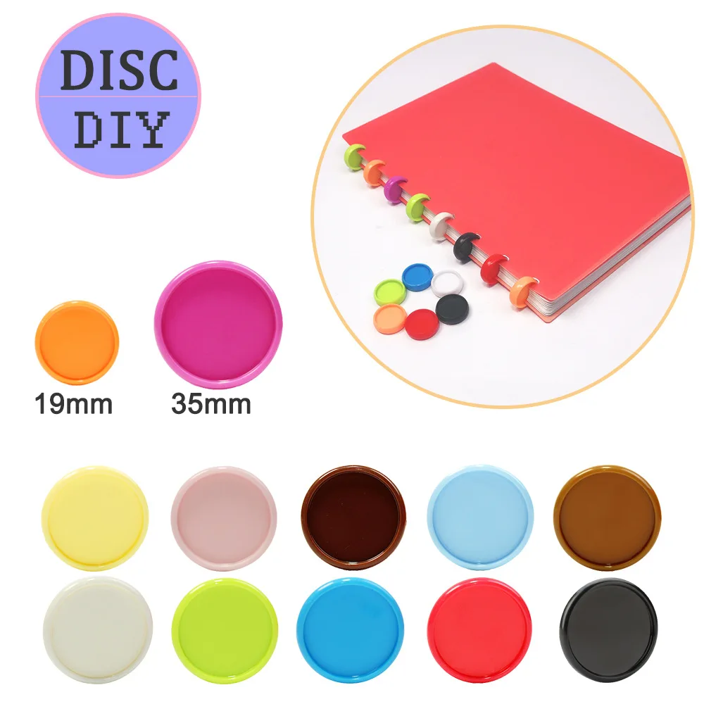 80Pcs 19mm 바인딩 링 루스 리프 버섯 구멍 노트 바인딩 디스크 메모장 핸드 레저 루스 리프 버클 사무용품