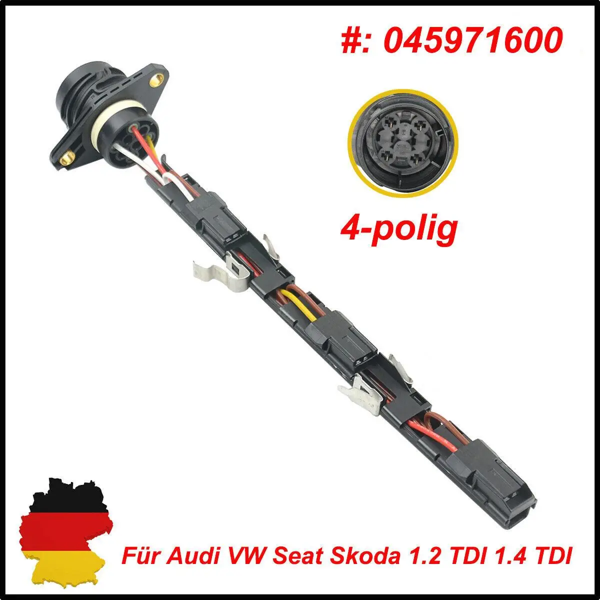 AP01 Injector Wiring Loom for Audi A2 VW Lupo Polo Fabia Ibiza 1.2 1.4 TDI 045971600 045 971 600