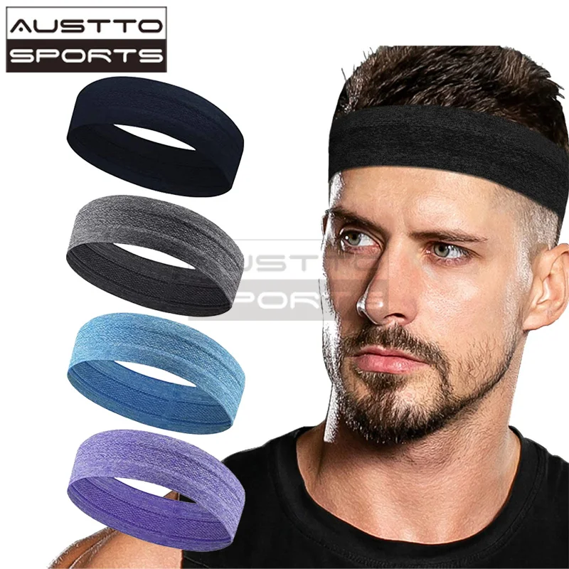 

Austto Sports Headbands for Women and Men-Workout Headbands-Sweatband for Running Fitness Yoga Basketball