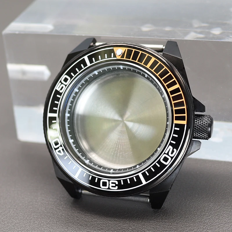 

For NH34 NH35 NH36 NH38 Movement Watch Case Modified Seiko Samurai 28.5mm Dial Sapphire Crystal Glass 20ATM Waterproof Parts