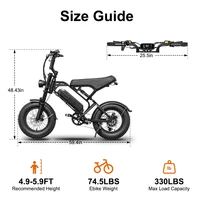 Adventure-Ready Kids Electric Bike - Compact Fatbike V20 250 W - Image 3