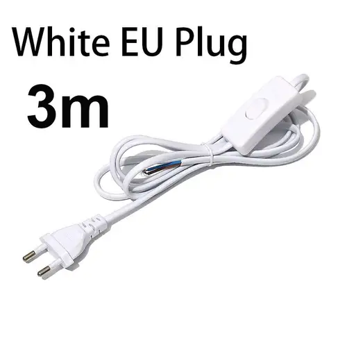AC85-265V 660W 1.8m 3m 5m Electric Wire Lamp Switch Cable International Standard Power Cord With Switch Plug Copper Wire - Image 14