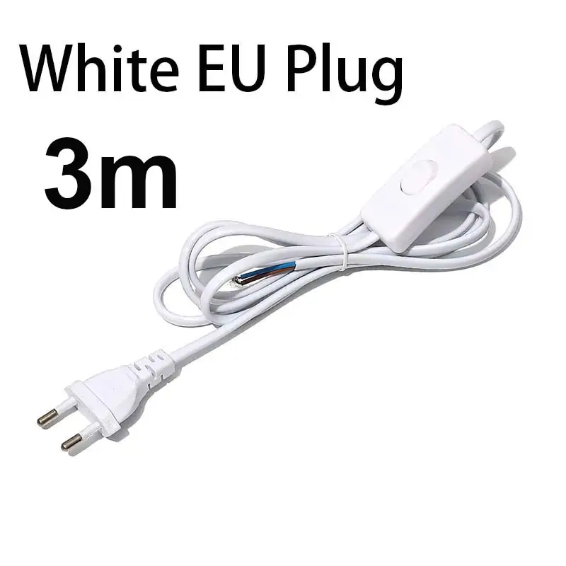 AC85-265V 660W 1.8m 3m 5m Electric Wire Lamp Switch Cable International Standard Power Cord With Switch Plug Copper Wire - Image 14