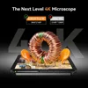 Elikliv EM4K-AF Autofocus 4K Digital Microscope 2000x HDMI Soldering Microscope for Electronic Repair 8" Coin Amplifier 10"Stand 4